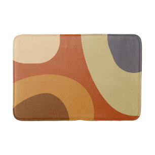 Mid Century Modern Large Shapes Bath Mat