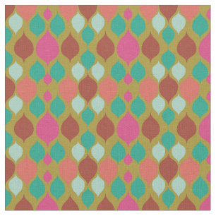 Mid Century Modern Lime Geometric Fabric