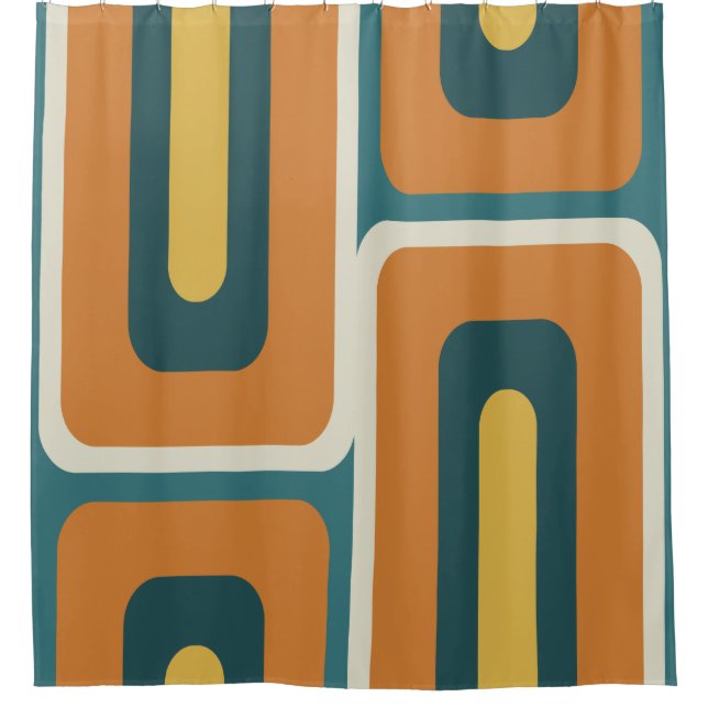 Mid Century Modern Long Rectangles Colourful 1 (Front)