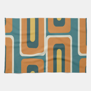 Mid Century Modern Long Rectangles Colourful 1 Kitchen Towel