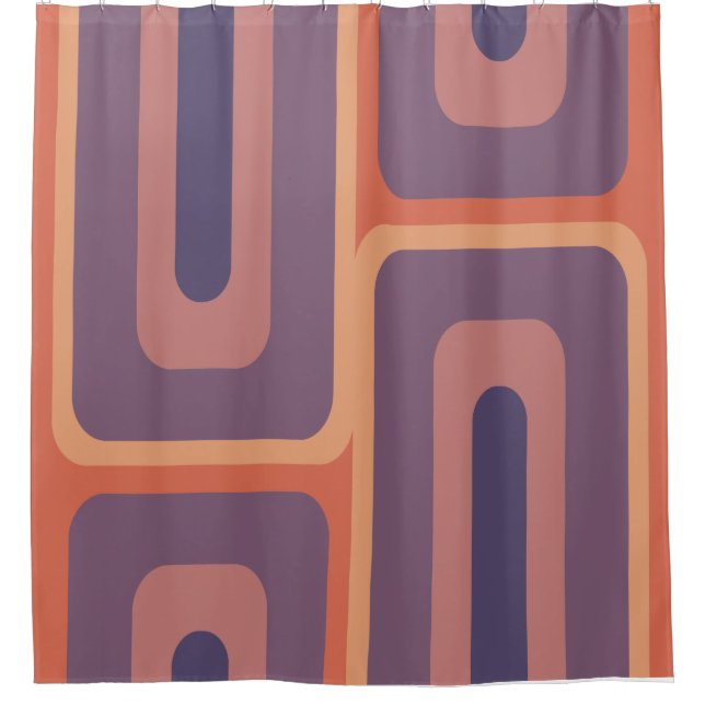 Mid Century Modern Long Rectangles Colourful 2 (Front)