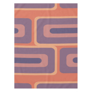 Mid Century Modern Long Rectangles Colourful 2 Tablecloth