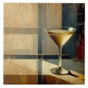 Mid Century Modern Martini in a Moonbeam Tile
