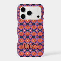 Mid Century Modern Maximalist Black Orange Purple