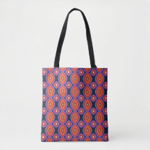 Mid Century Modern Maximalist Black Orange Purple