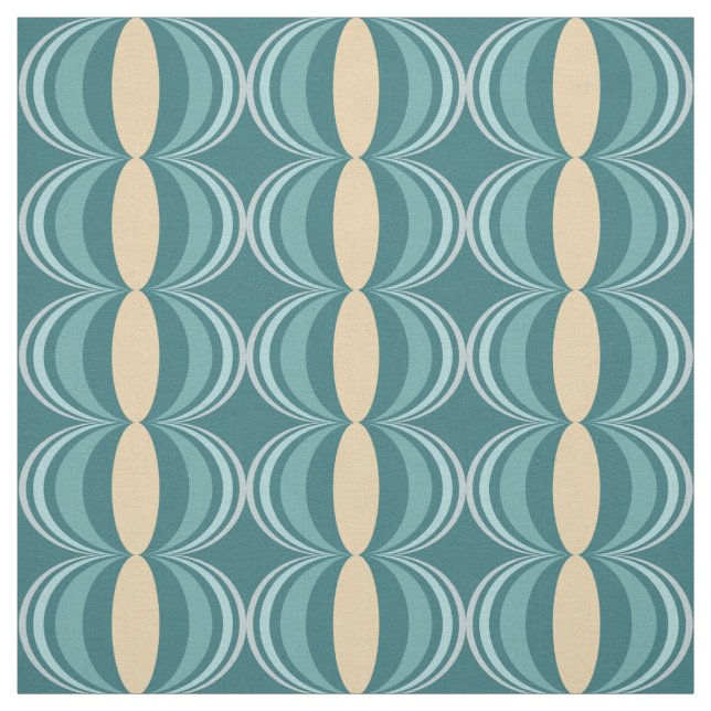 Mid Century Modern Melon Pattern Fabric (Swatch)