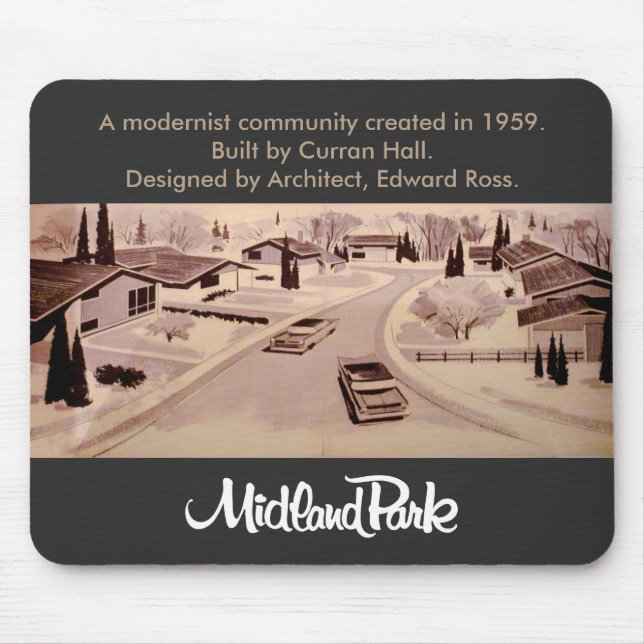 Mid-century Modern Midland Park Toronto Mousepad (Front)