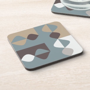 Mid Century Modern - Mint Chocolate Caramel Coaster
