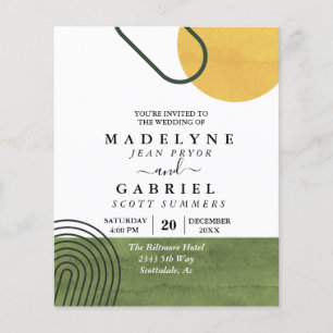 Mid Century Modern Mod Shapes Arch  Flyer