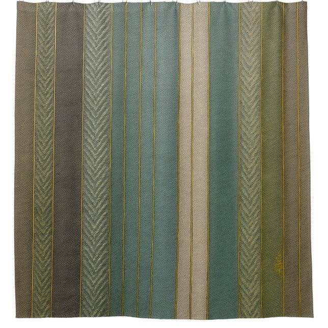 Mid Century Modern Muted Stripes Print (Front)