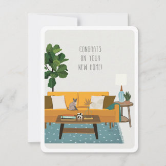Mid Century Modern New Home Card