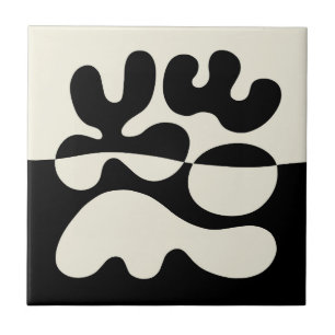 Mid Century Modern Organic Abstraction Tile