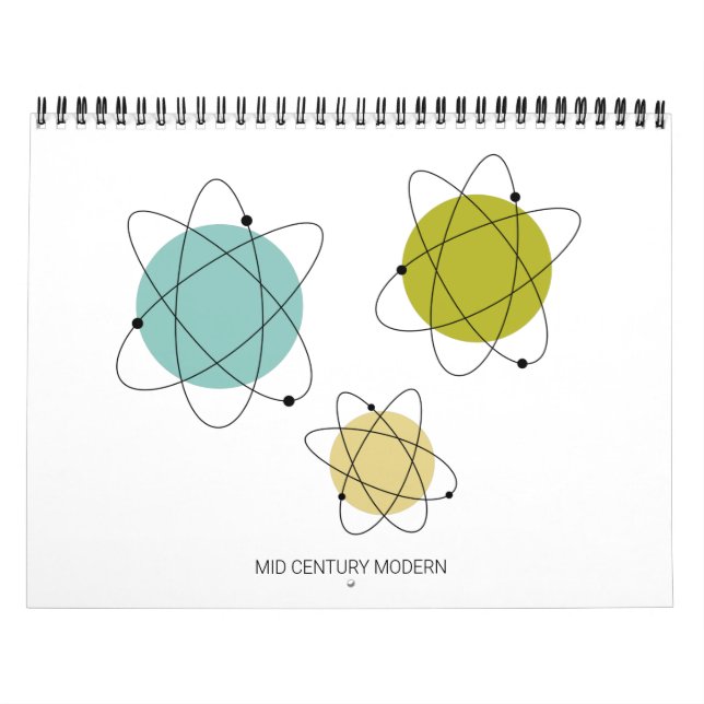 Mid Century Modern Original Atomic Art Calendar (Cover)