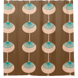 Mid-Century Modern Ovals Abstract Brown I