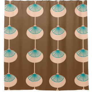 Mid-Century Modern Ovals Abstract Brown I