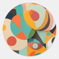 Mid Century Modern Painting, Various Colours