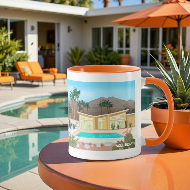 Mid Century Modern Palm Springs Pool House mug (Creator Uploaded)