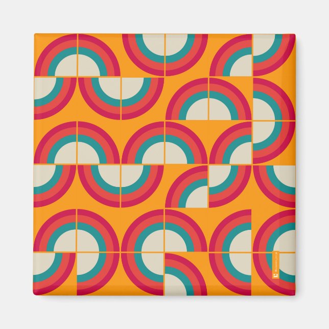 Mid-century modern pattern 2 magnet (Front)