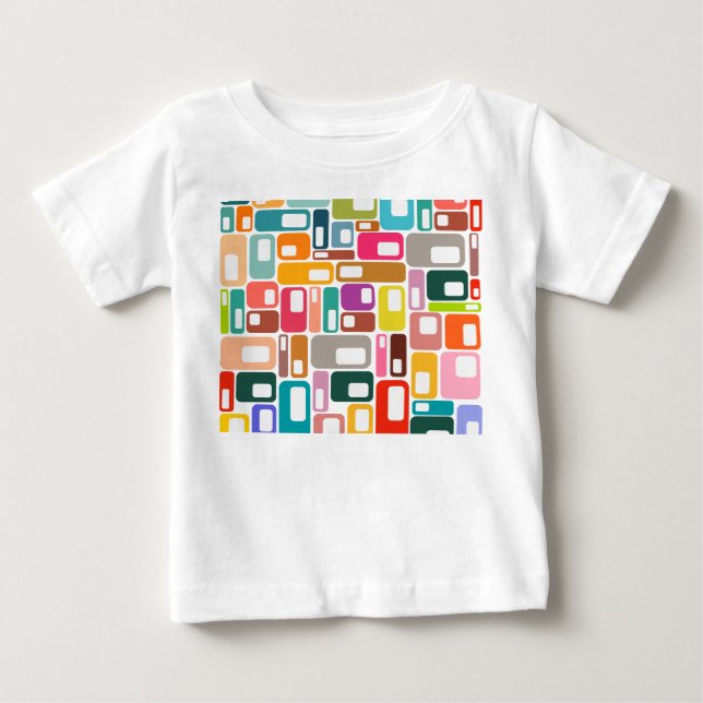 Mid-Century Modern Pattern  Baby T-Shirt (Front)
