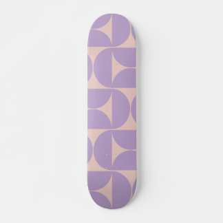 Mid Century Modern Pattern Lavender Skateboard