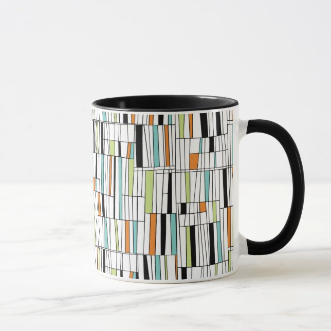 Mid Century Modern Pattern Mug (Right)