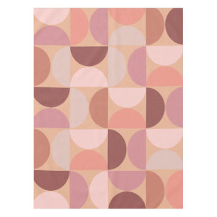 Mid Century Modern Pattern Peach Fuzz Tablecloth
