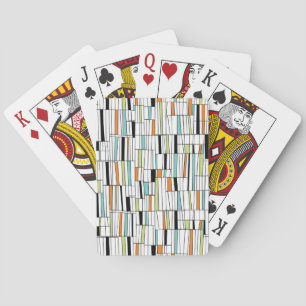 Mid Century Modern Pattern Playing Cards