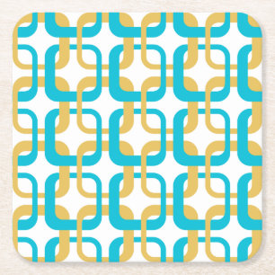 MID CENTURY MODERN Pattern Square Paper Coaster