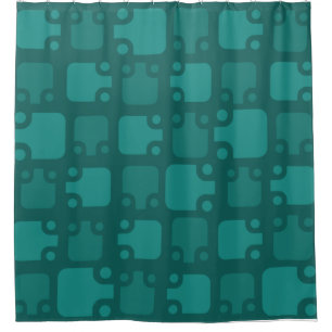 Mid Century Modern Pattern Teal