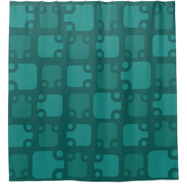 Mid Century Modern Pattern Teal (Front)