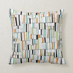 Mid Century Modern Pattern Throw Pillow