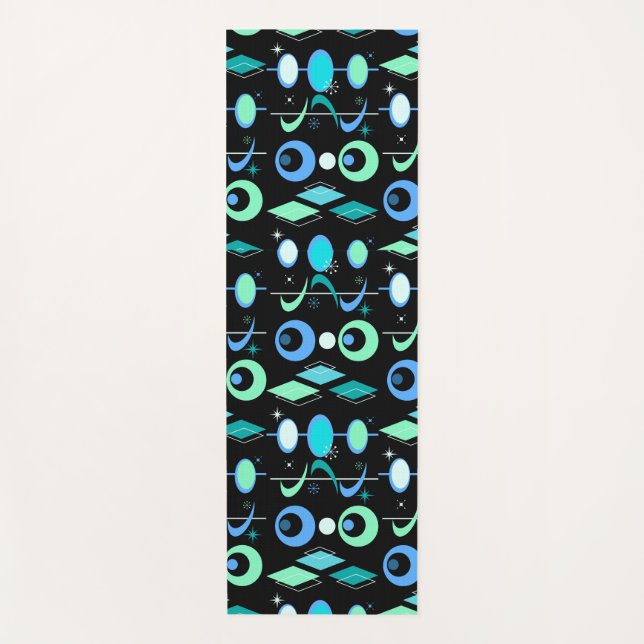 Mid Century Modern Pattern Yoga Mat (Front)
