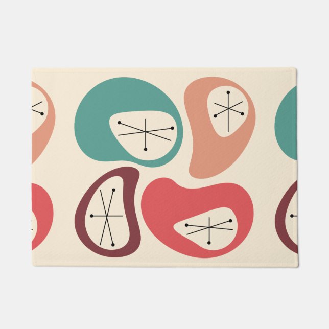 Mid Century Modern Pebbles 2 Doormat (Front)