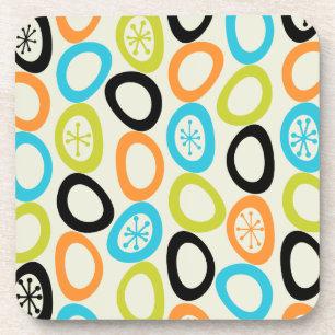 Mid Century Modern Pebbles 3 Coaster
