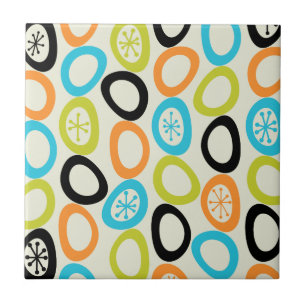 Mid Century Modern Pebbles 3 Tile