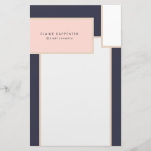mid century modern Personalized Stationery Paper