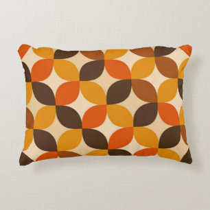 Mid century Modern Petal Pattern Accent Pillow