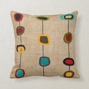 Mid-Century Modern Pillow Rectangles and Circles