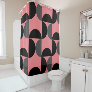 Mid-Century Modern Pink black and grey 