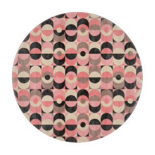 Mid-Century Modern Pink Pattern Cutting Board