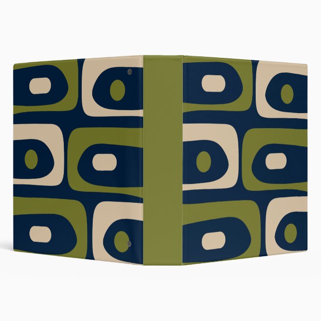 Mid Century Modern Piquet Abstract Pattern Binder (Background)