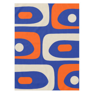 Mid-century Modern Piquet Bold Retro Tablecloth