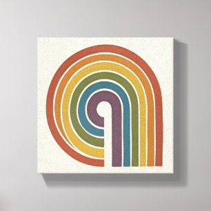 Mid-Century Modern Pride Square Canvas Print