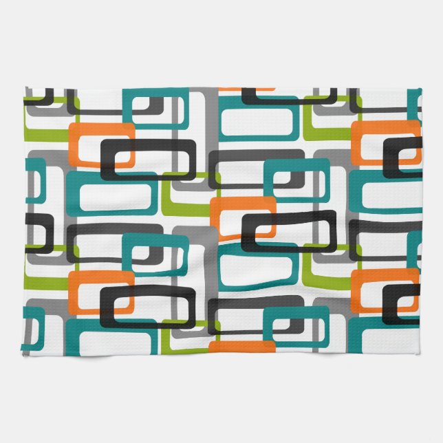 Mid Century Modern Print KITCHEN TOWEL (Horizontal)