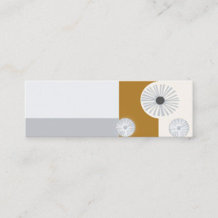 Mid-Century Modern Professional Abstract  Design Mini Business Card