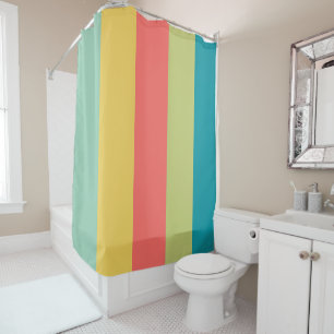 Mid - Century Modern Rainbow Stripes