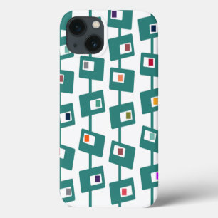 Mid-Century Modern Rectangles and Squares iPhone 13 Case