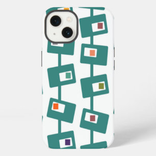 Mid-Century Modern Rectangles and Squares iPhone 13 Case
