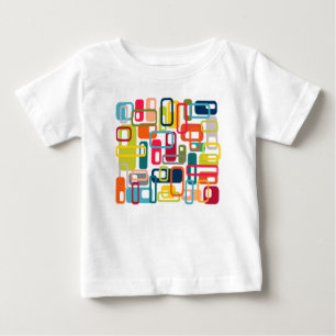 Mid-century Modern Rectangles Baby T-Shirt