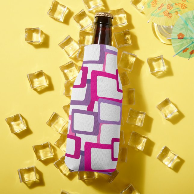 Mid-Century Modern Rectangles Bottle Cooler (In Situ Summer)